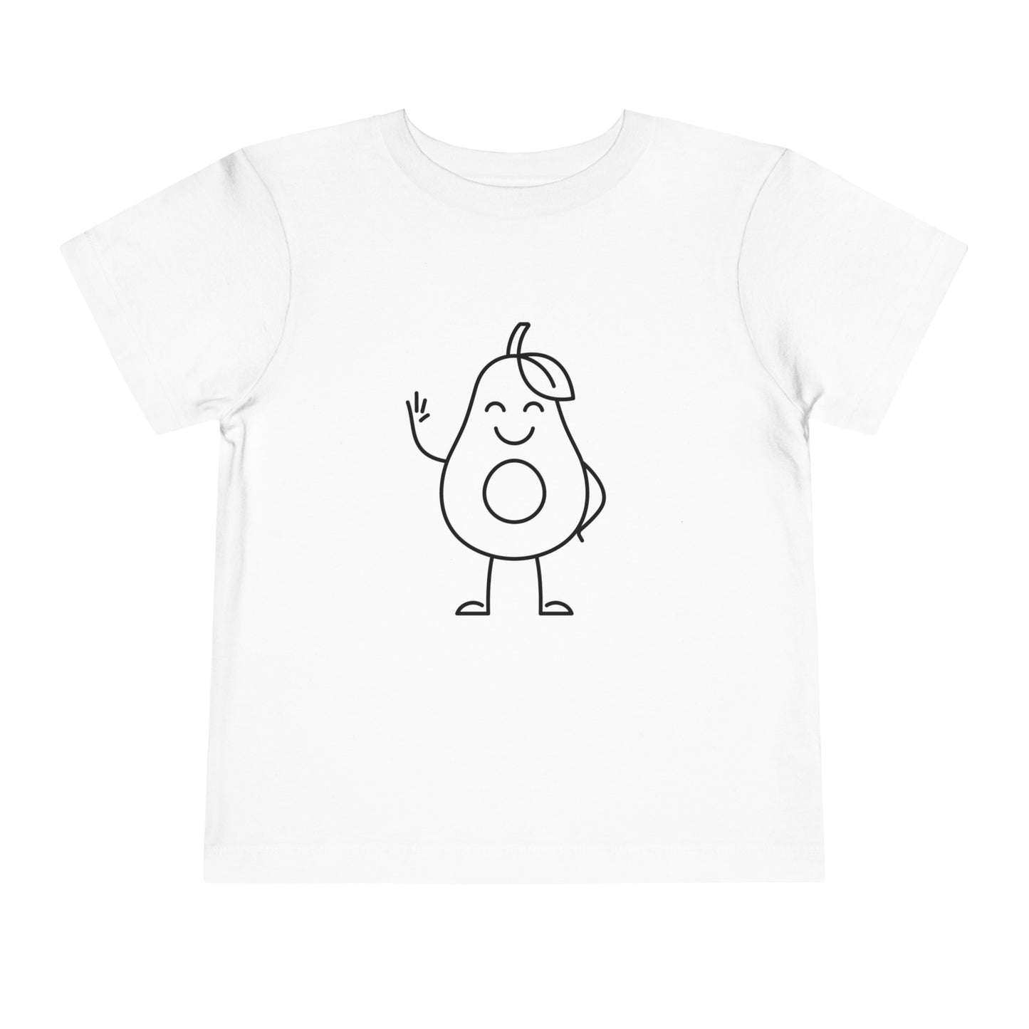 Happy Avocado Print Toddlers T-Shirt