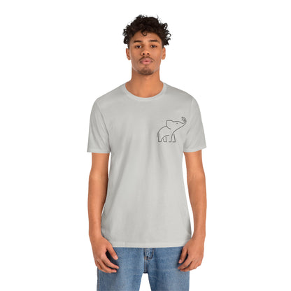 Elephant Print Men & Women T-Shirt