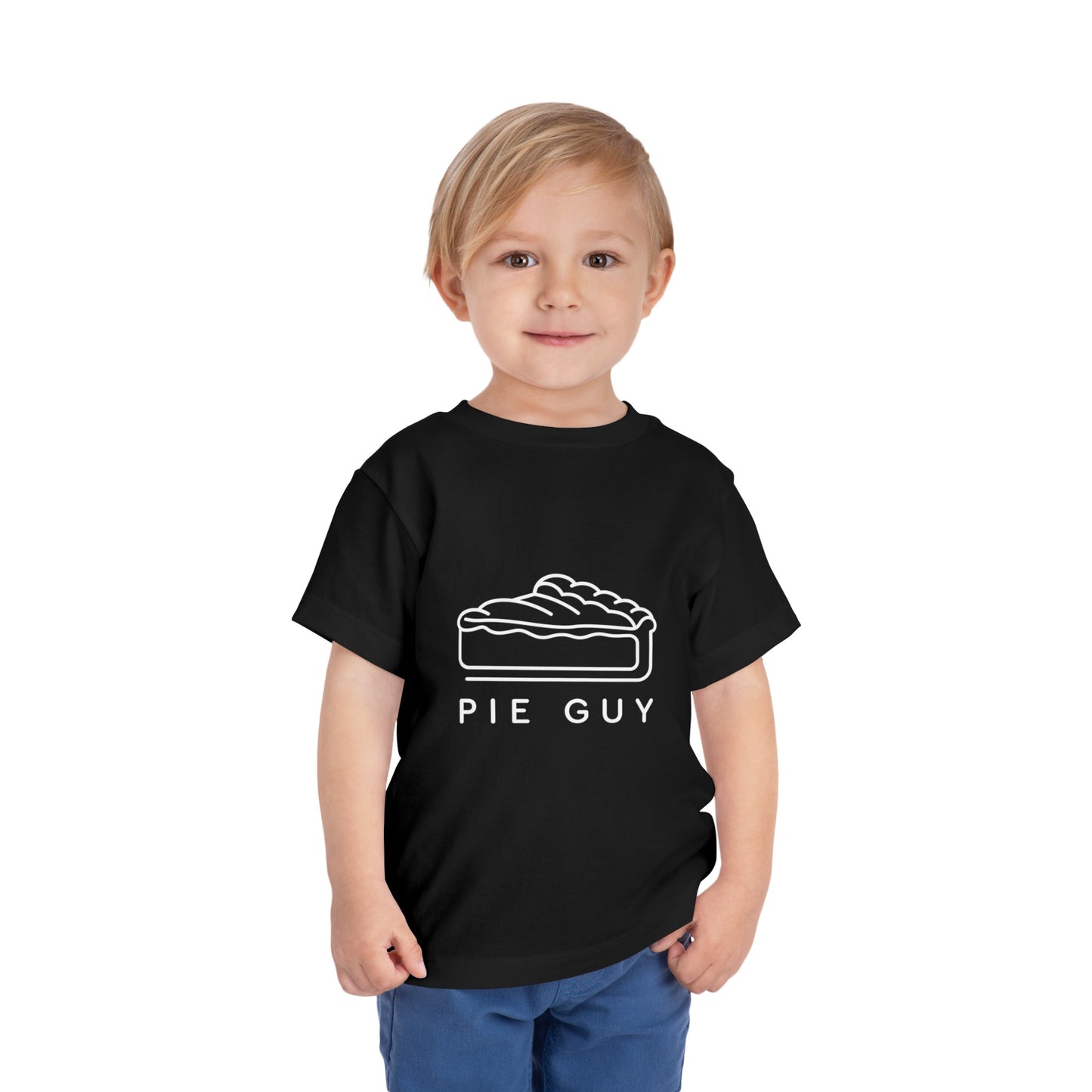 Pie Guy Print Toddlers T-Shirt