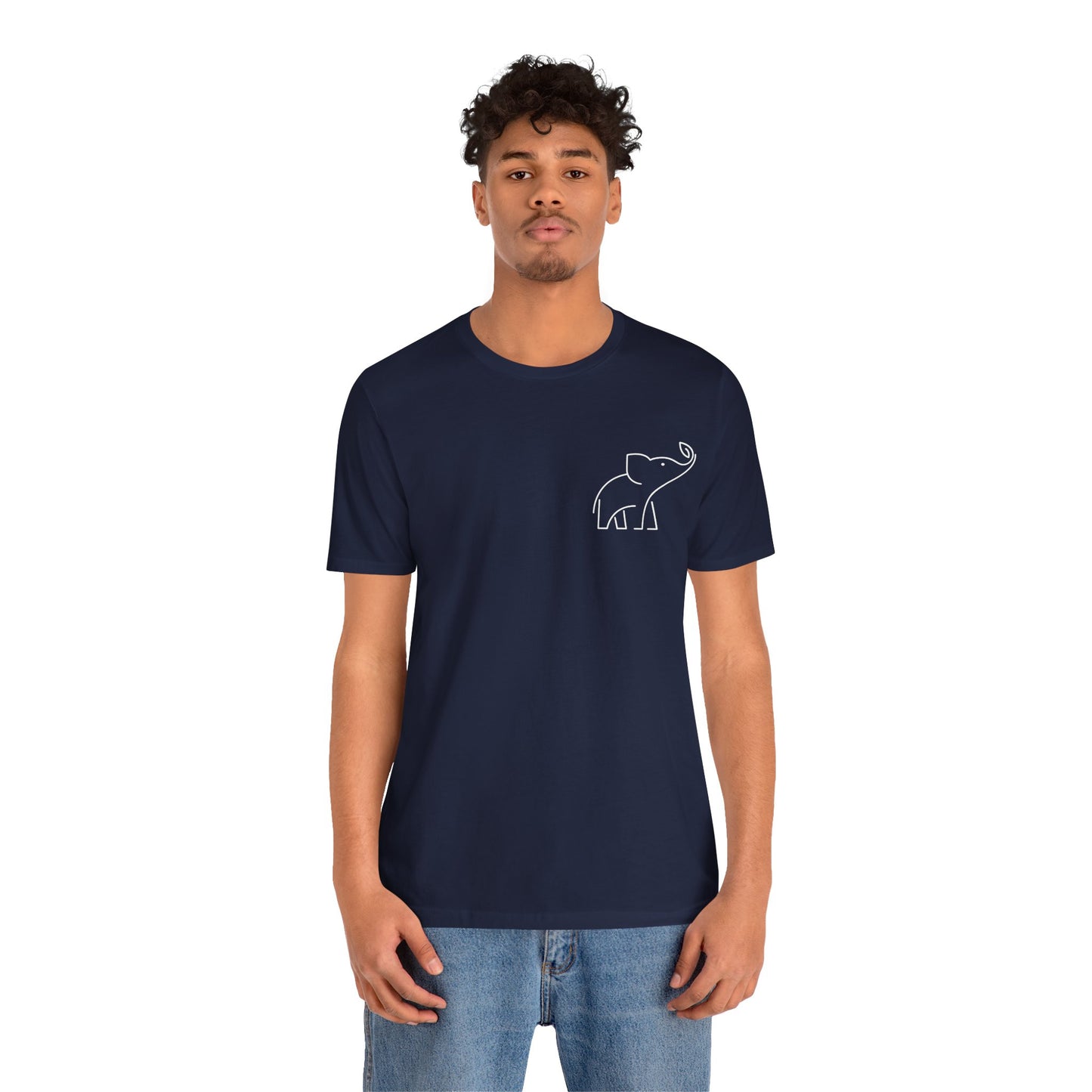 Elephant Print Men & Women T-Shirt