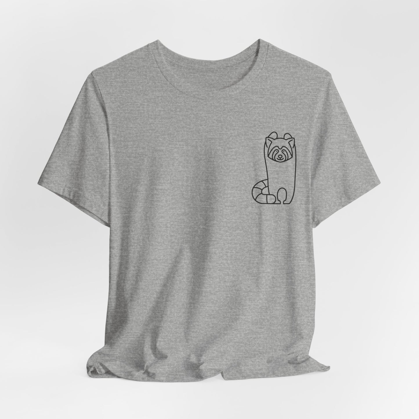 Standing Red Panda Print Men & Women T-Shirt