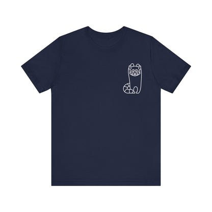 Standing Red Panda Print Men & Women T-Shirt
