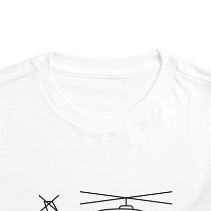 Flying Helicopter Print Kids T-Shirt