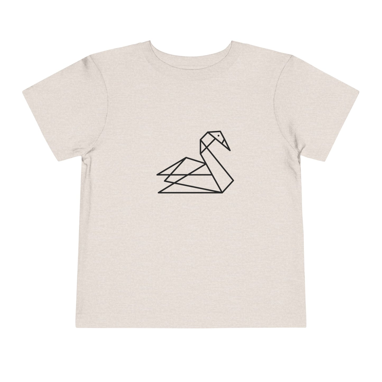 Origami Swan Print Toddlers T-Shirt
