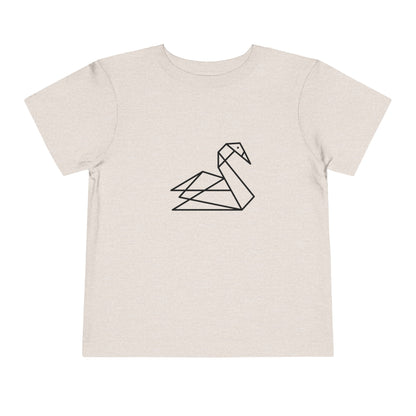 Origami Swan Print Toddlers T-Shirt