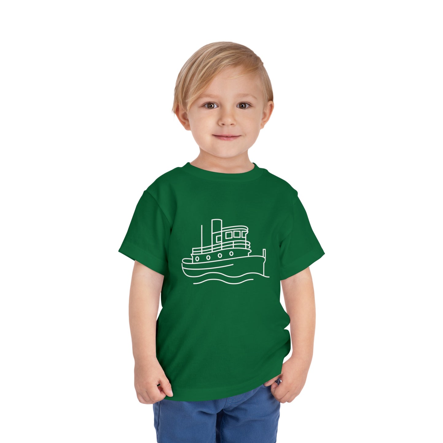 Tug Boat Print Kids T-Shirt