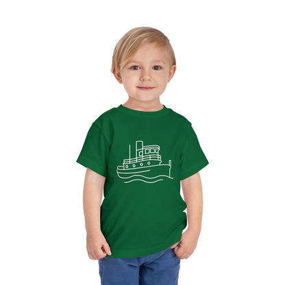 Tug Boat Print Kids T-Shirt
