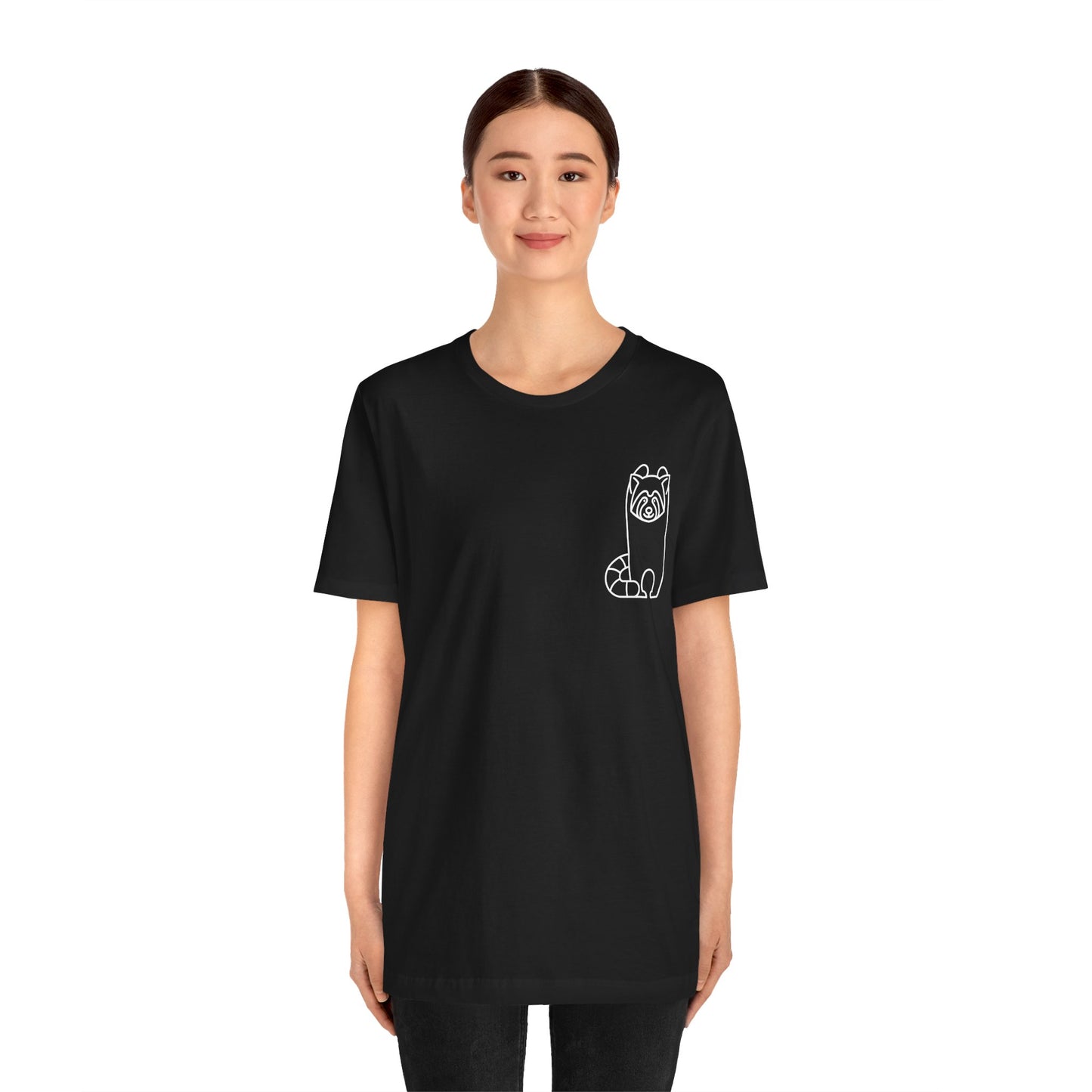 Standing Red Panda Print Men & Women T-Shirt