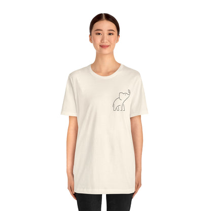 Elephant Print Men & Women T-Shirt