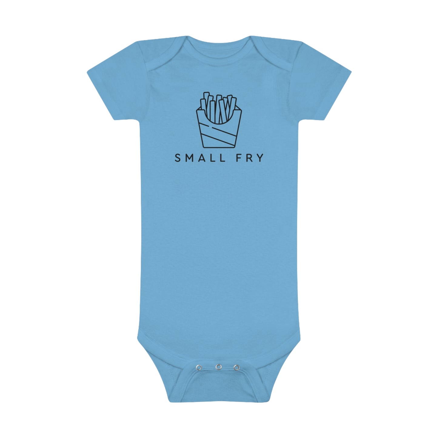 Small Fry Print Baby Onesies