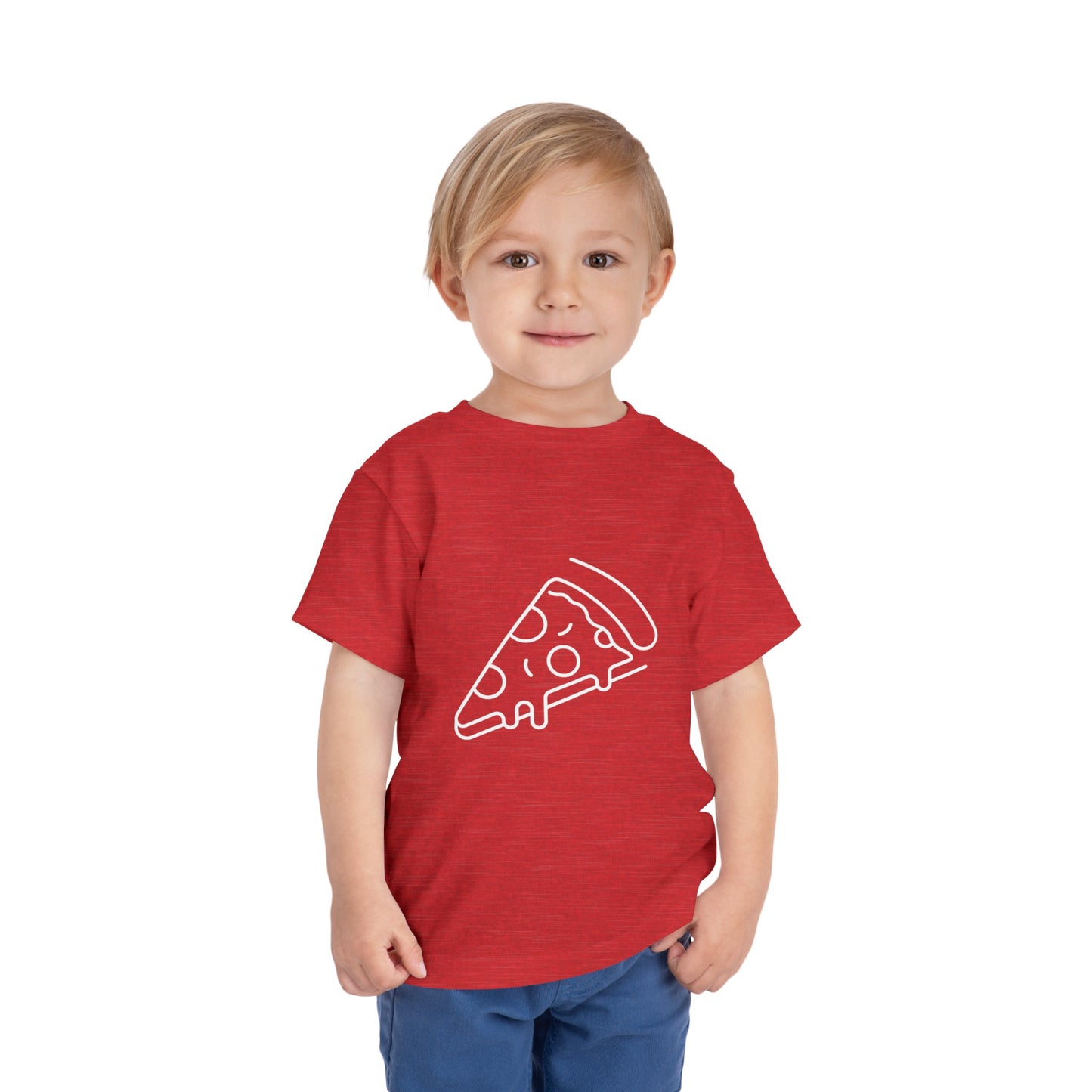 Cheesy Pizza Print Toddlers T-Shirt