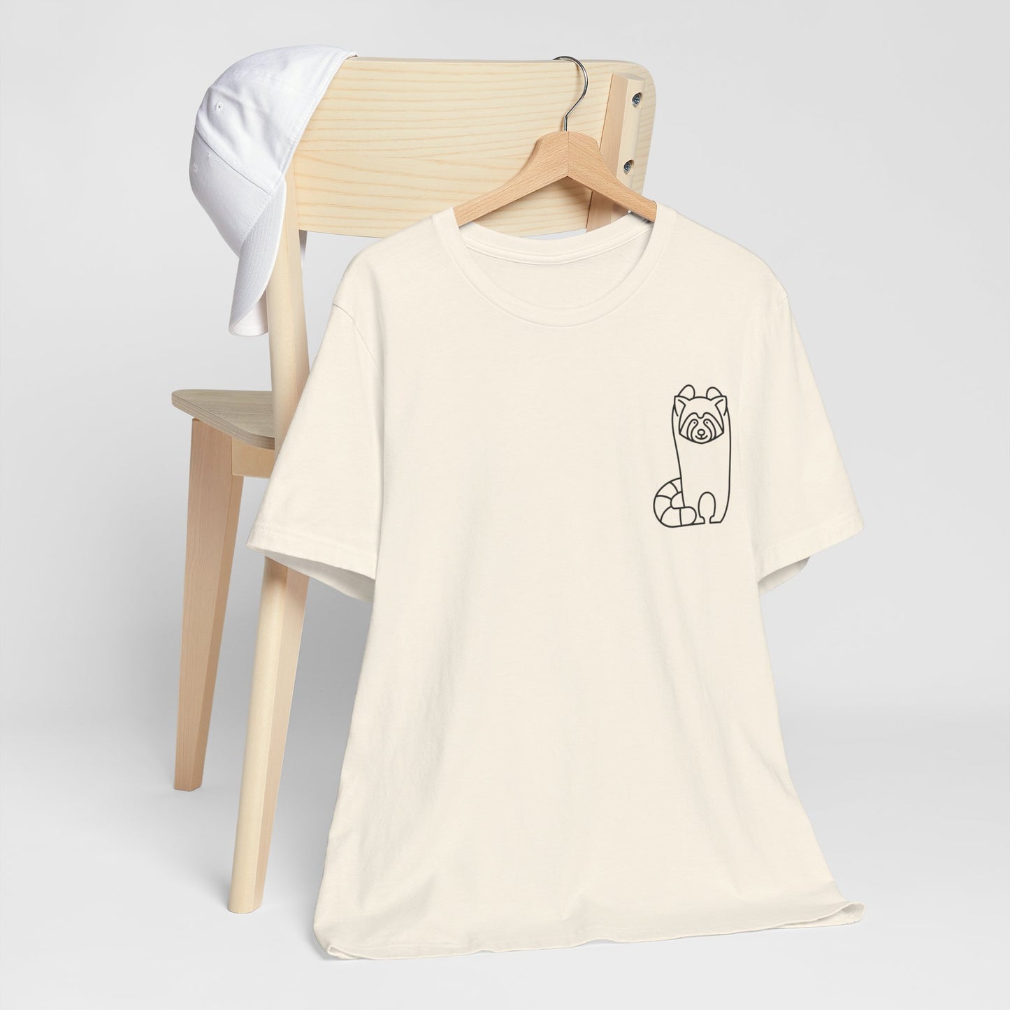 Standing Red Panda Print Men & Women T-Shirt