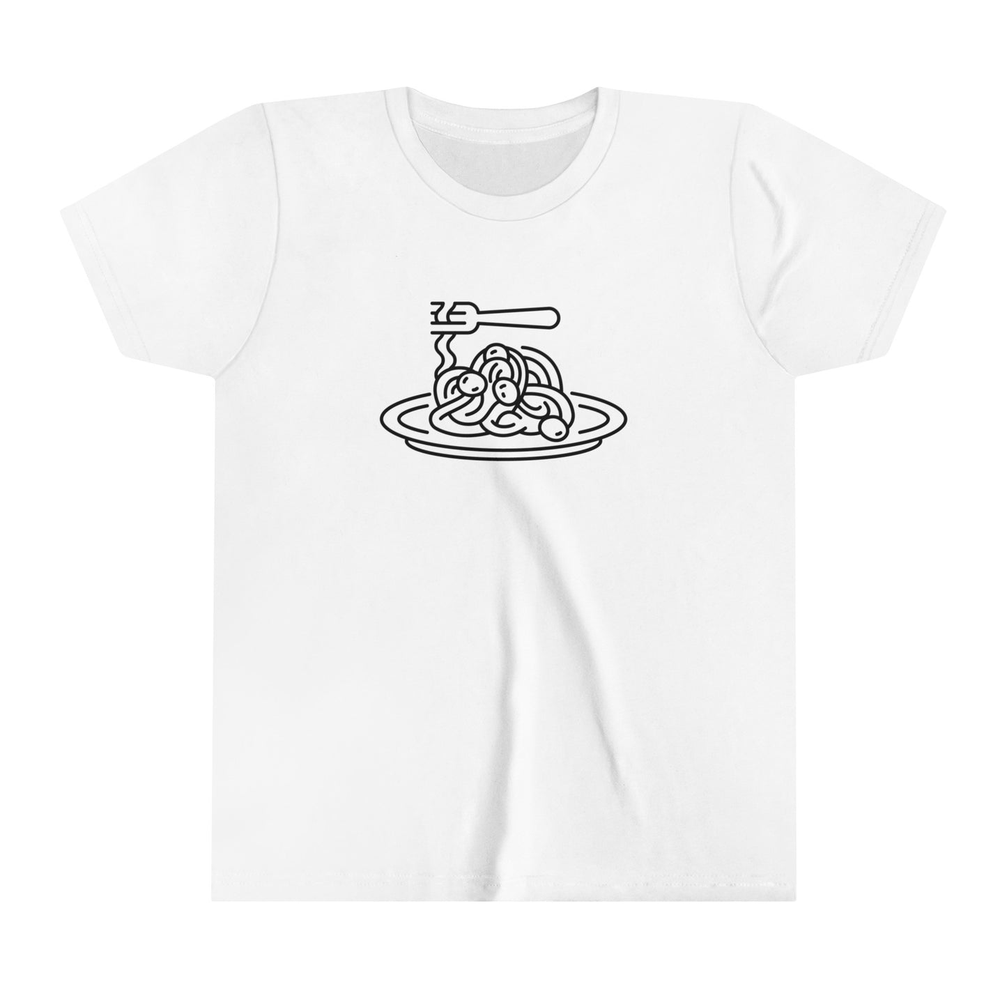 Spaghetti Dinner Print Youth T-Shirt