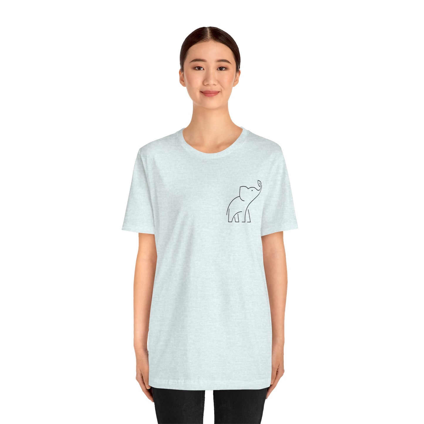 Elephant Print Men & Women T-Shirt