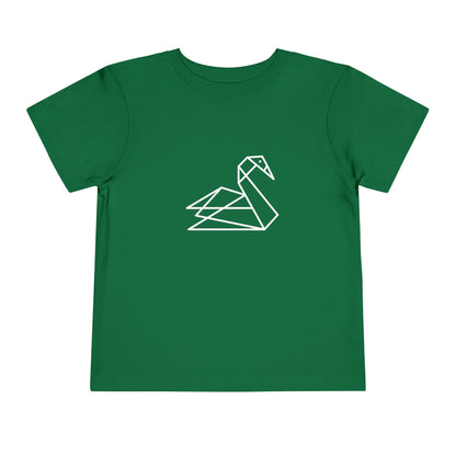 Origami Swan Print Toddlers T-Shirt