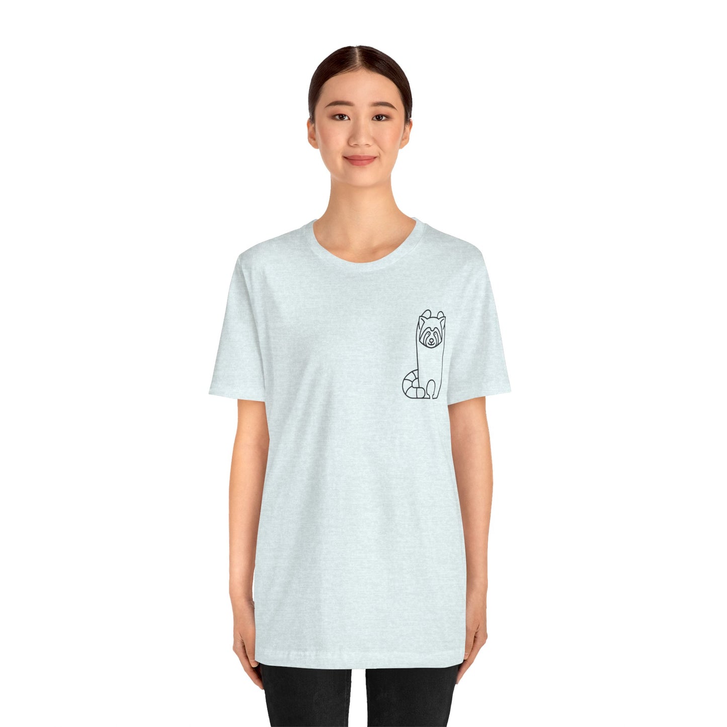 Standing Red Panda Print Men & Women T-Shirt