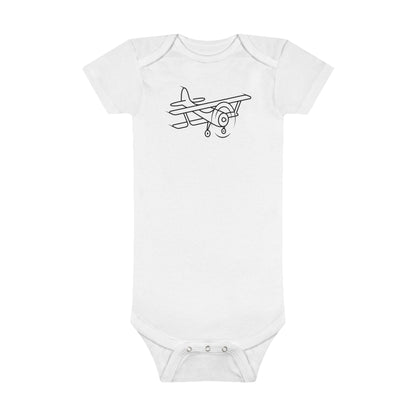 Little Airplane Print Baby Onesies
