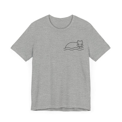 Hippo In Water Print Men & Women T-Shirt