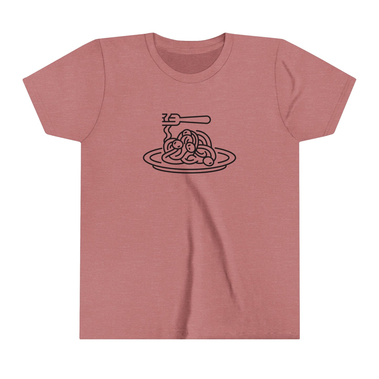 Spaghetti Dinner Print Youth T-Shirt