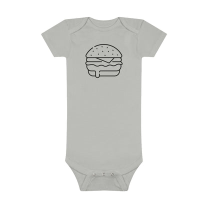 Yummy Burger Print Baby Onesies