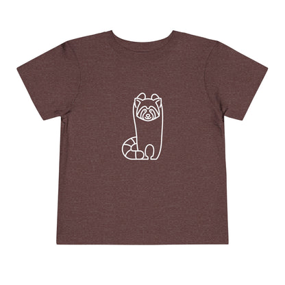 Standing Red Panda Print Toddlers T-Shirt